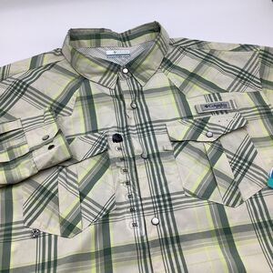Columbia PFG Mens Beadhead Long Sleeve‎ Button Up Shirt Plaid Size XXL NWT